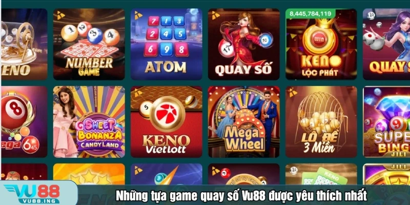Sảnh quay số Vu88 không ngừng cập nhật những tựa game hot